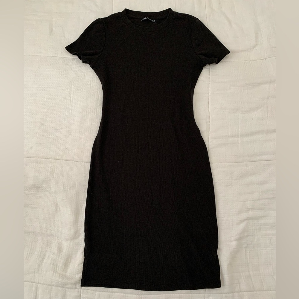 Zara ribbed midi dress